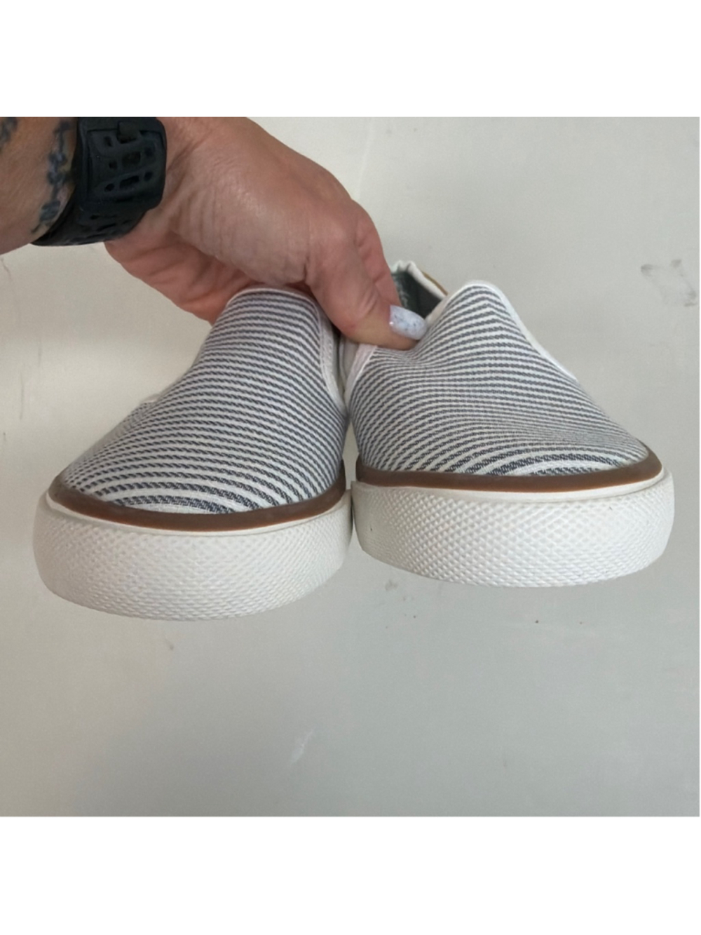 Tommy Bahama Striped Canvas Slide On Shoes Women's Sz 7.5! - Picture 3 of 6